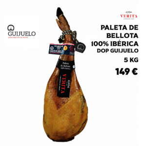 Paleta de bellota 100% ibérica D.O.P. Guijuelo 5 kg aprox.
